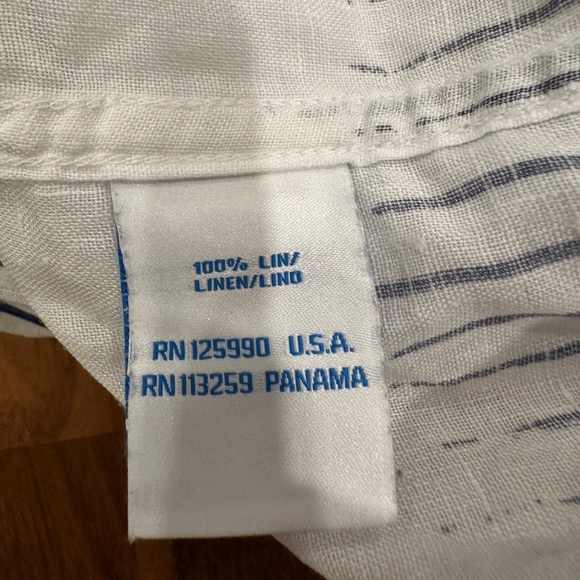 Faconnable Azur 100% Linen Shirt- Amazing colors and summer style XXL - Picture 4 of 6